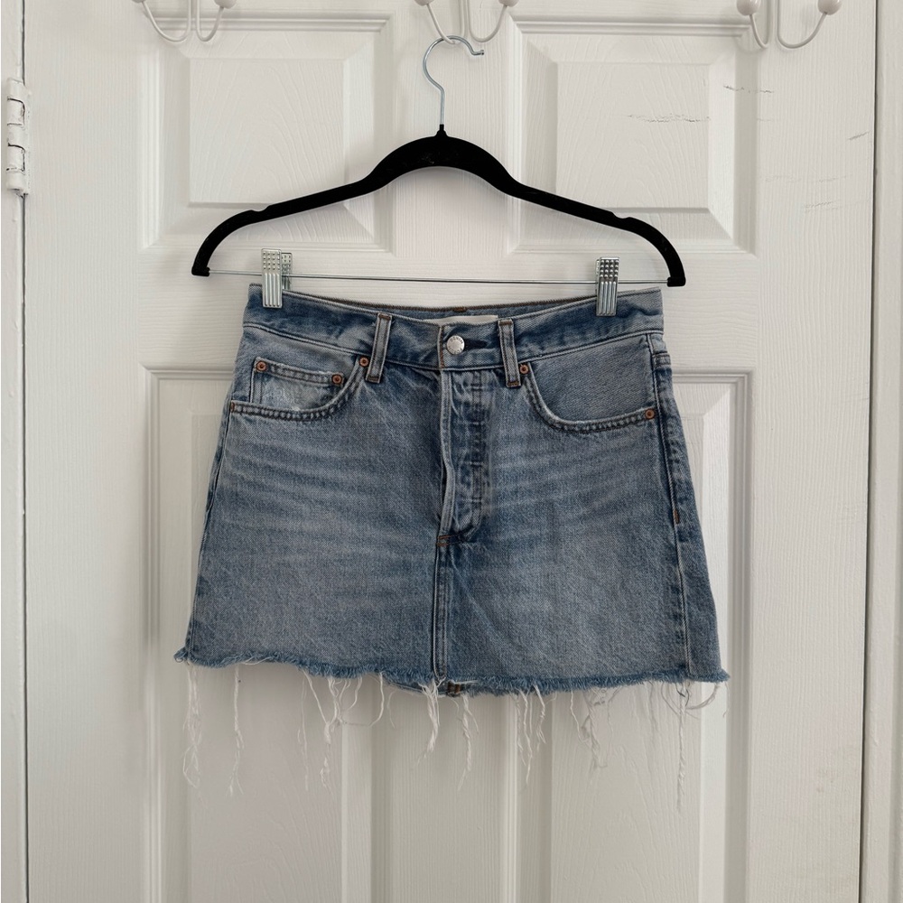 Denim Forum Mini Skirt